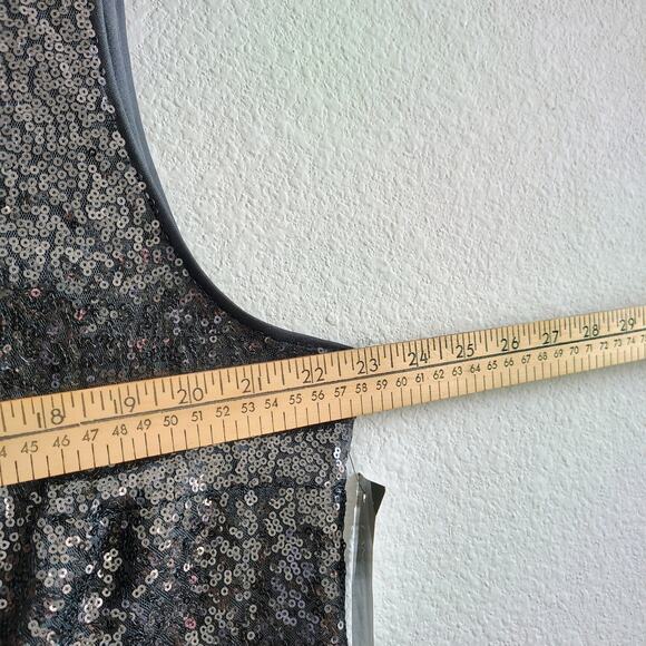 Lane Bryant Plus Size 18/20 Black Sequin Sparkle Formal Fit & Flare Dress NEW - Picture 8 of 10